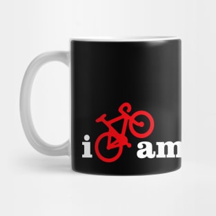 I Bike Amsterdam - White and Red Mug